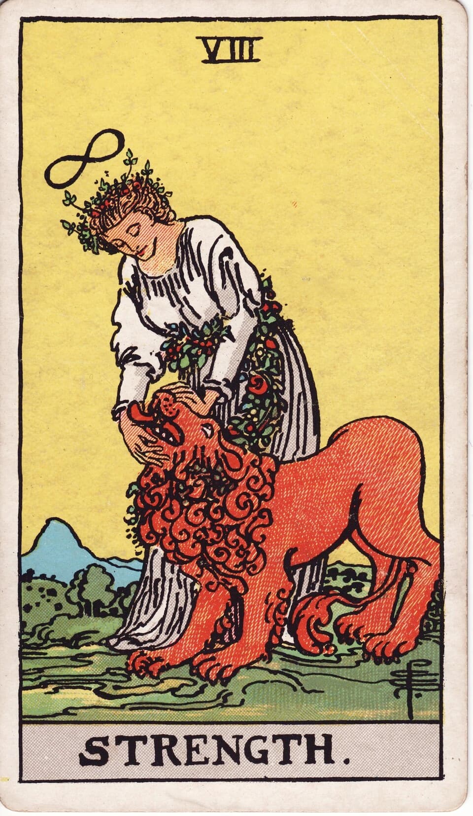 Ilustração da carta A Força