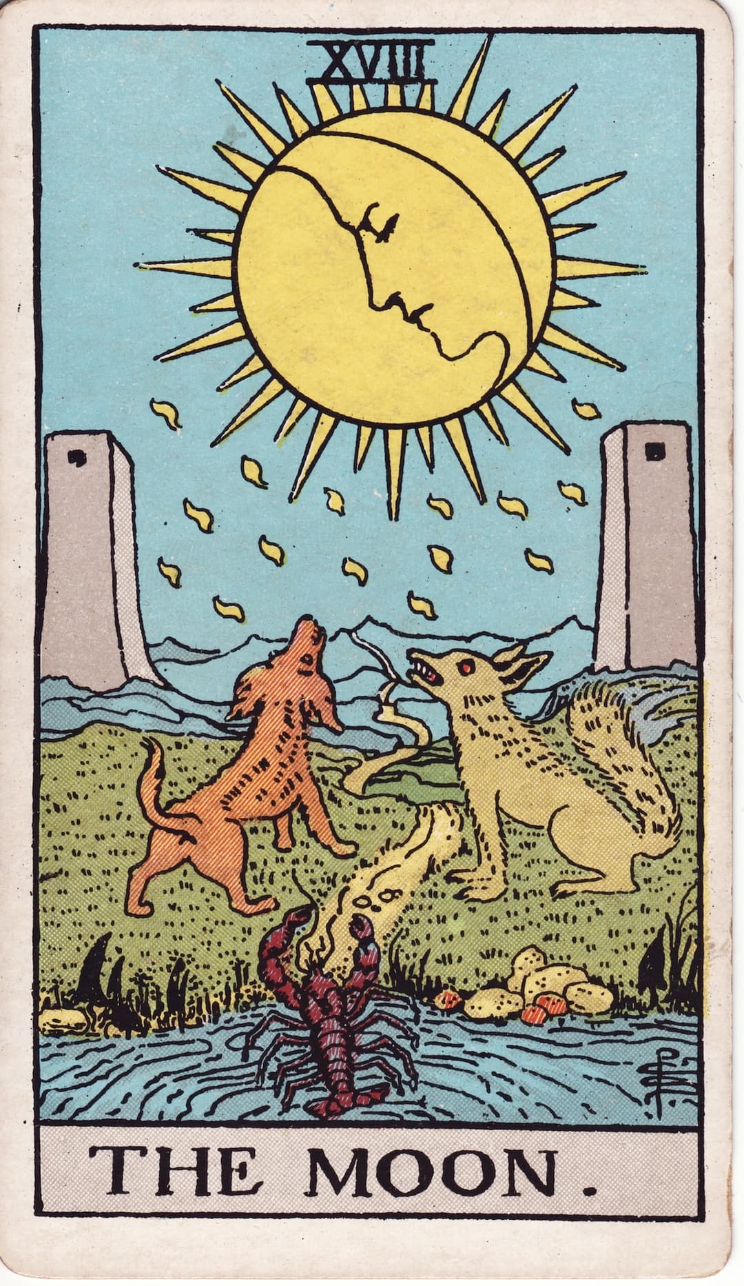 Ilustração da carta A Lua