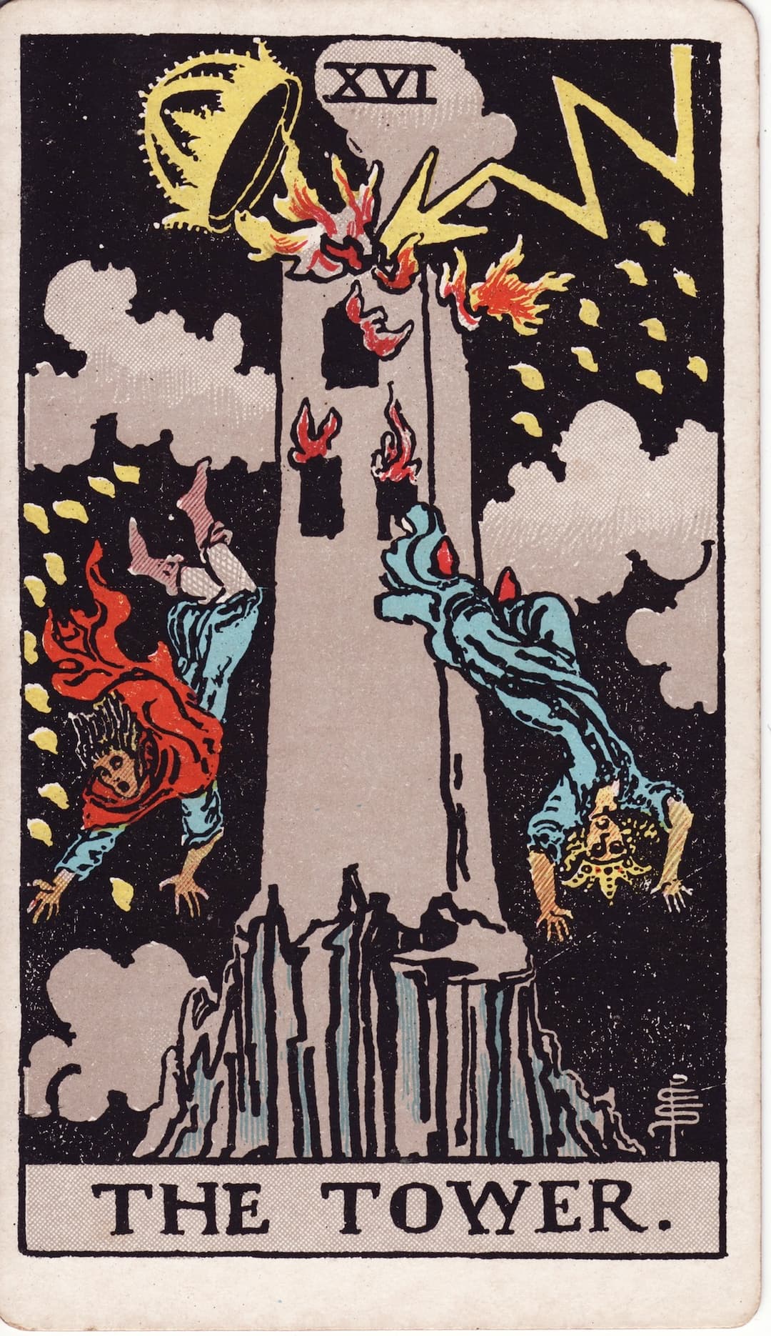Ilustração da carta A Torre