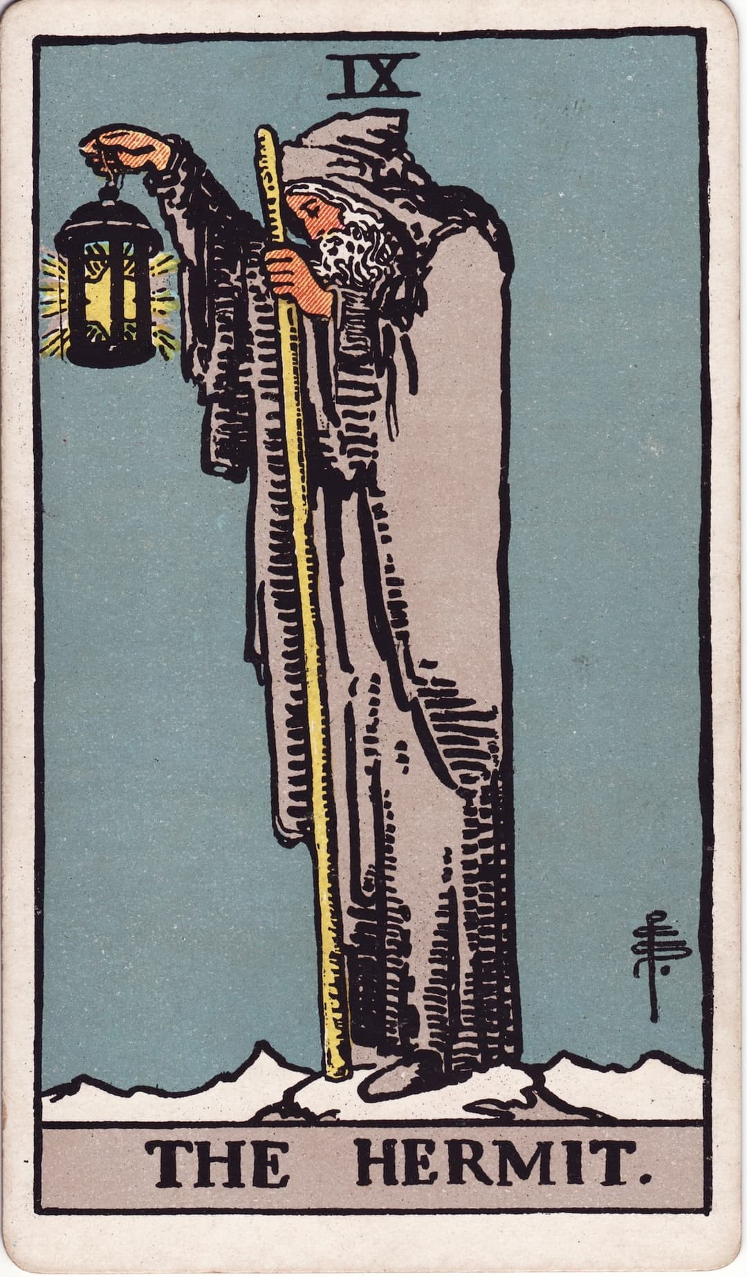 Ilustração da carta O Eremita