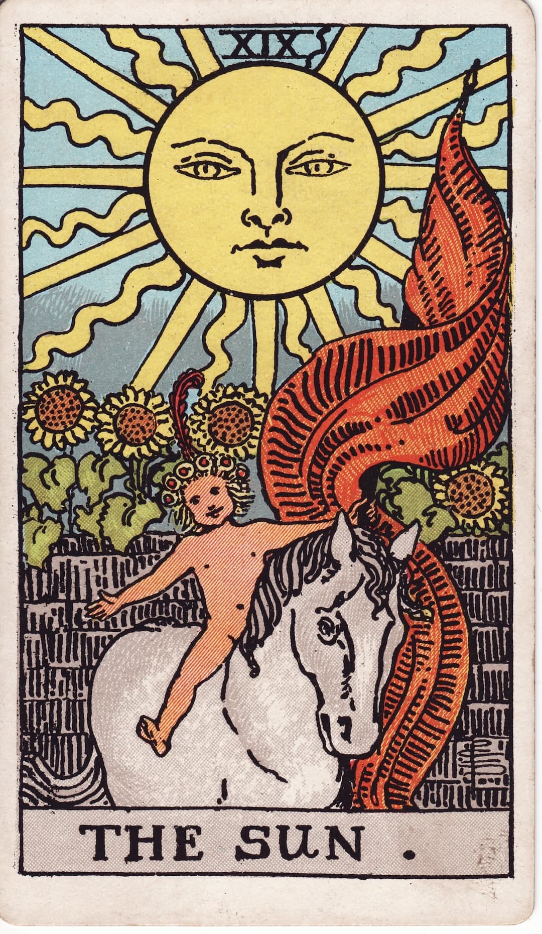 Ilustração da carta O Sol