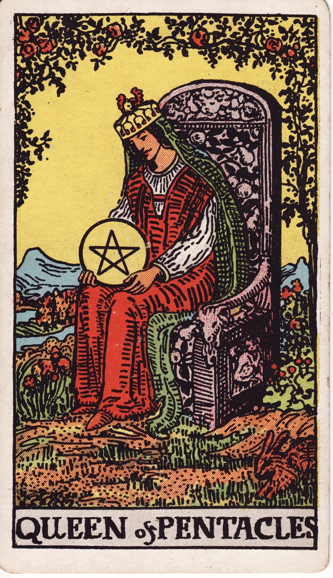 Carta Rainha de Ouros