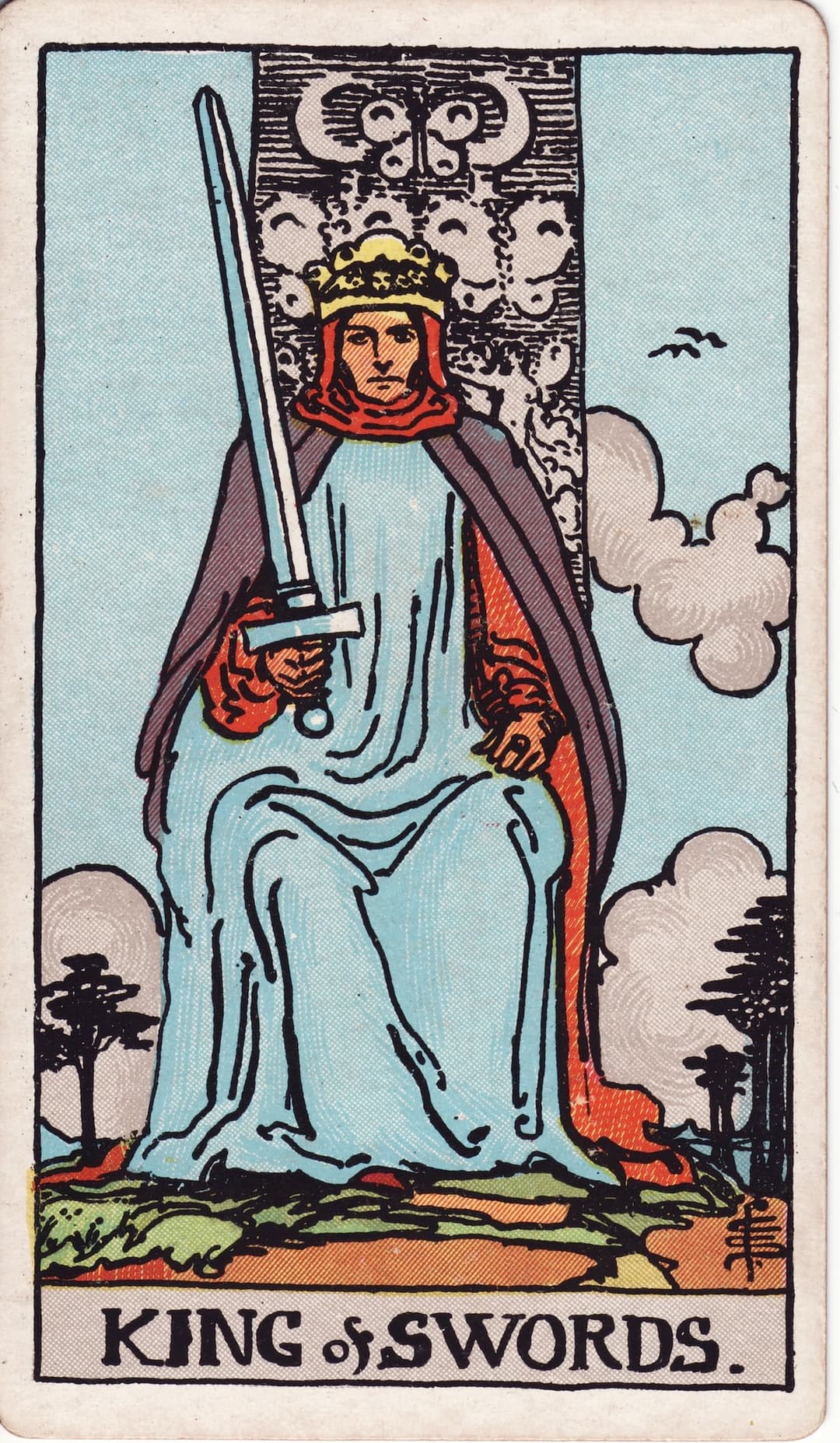 Ilustração da carta Rei de Espadas