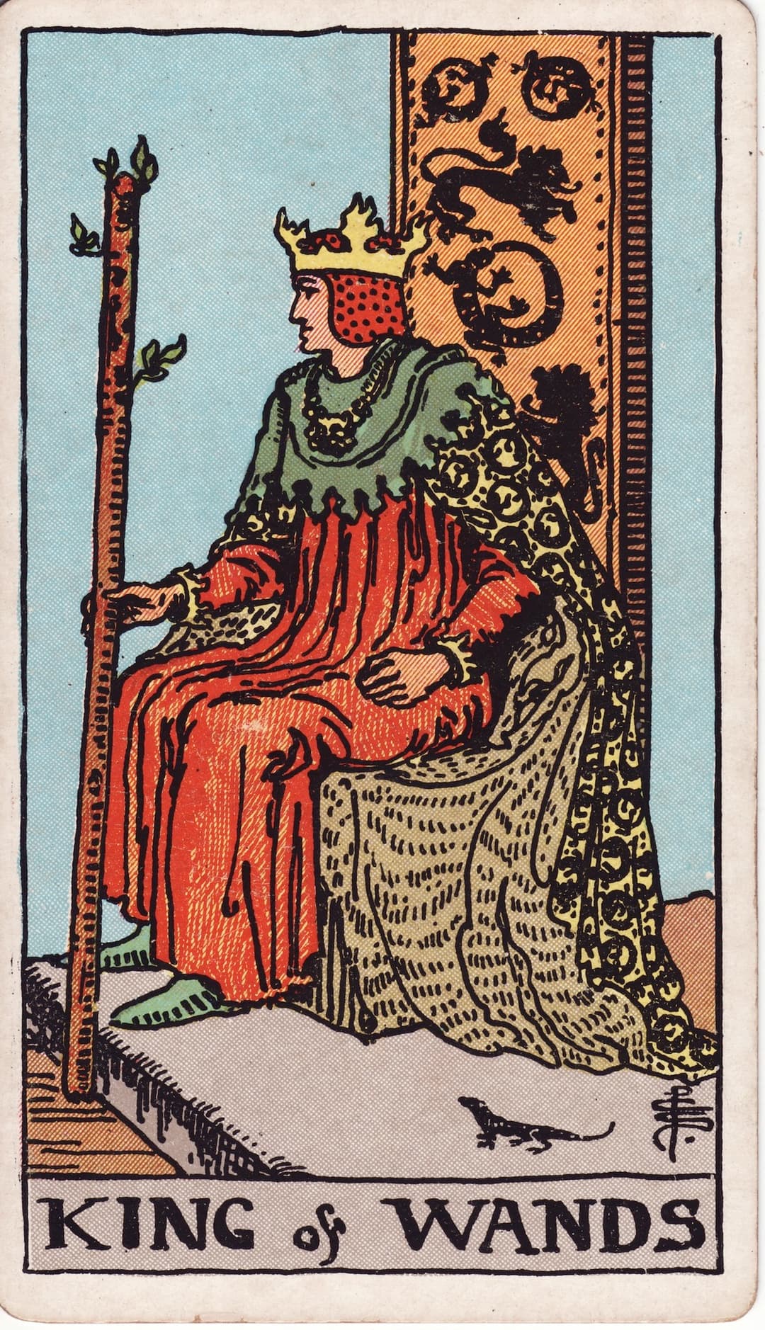 Ilustração da carta Rei de Paus